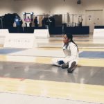 Fencing actions in slow-motion