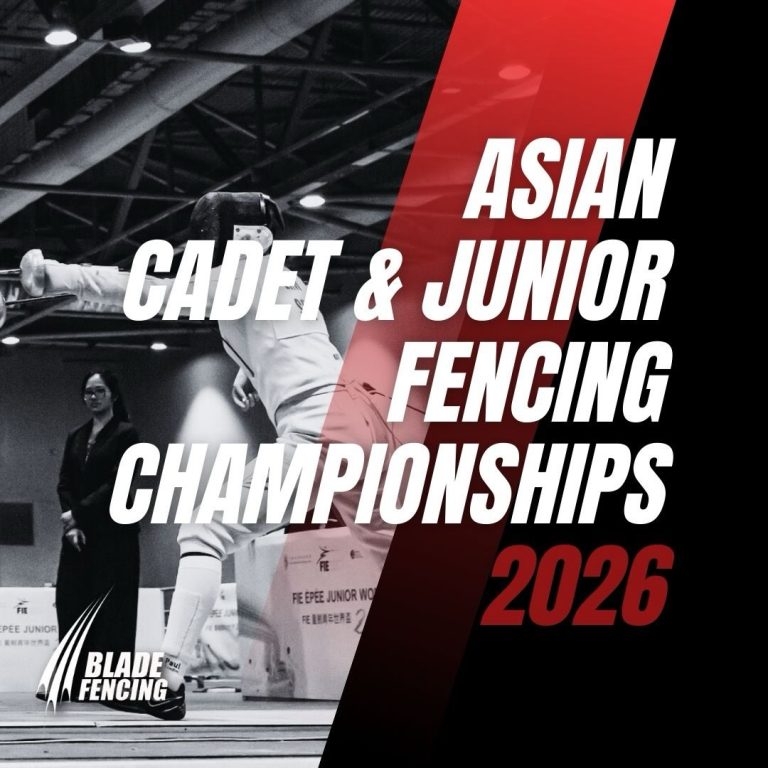 Asian Cadet and Junior Fencing Championships 2026 - Blade Club fencers