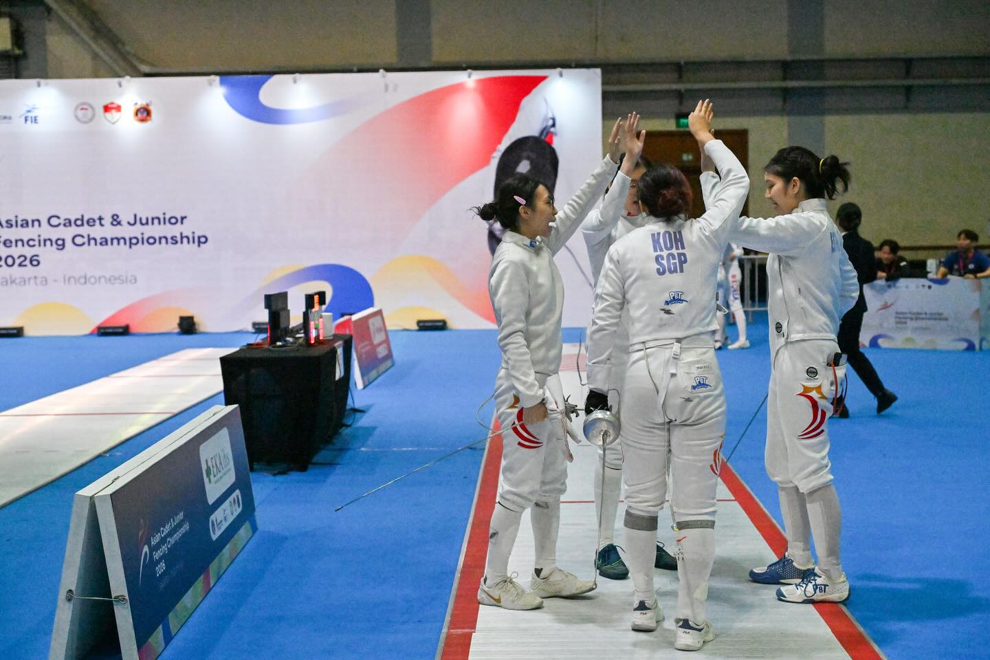 Singapore Women's Epee Team Silver Asian Juniors and Cadets Championships 2026