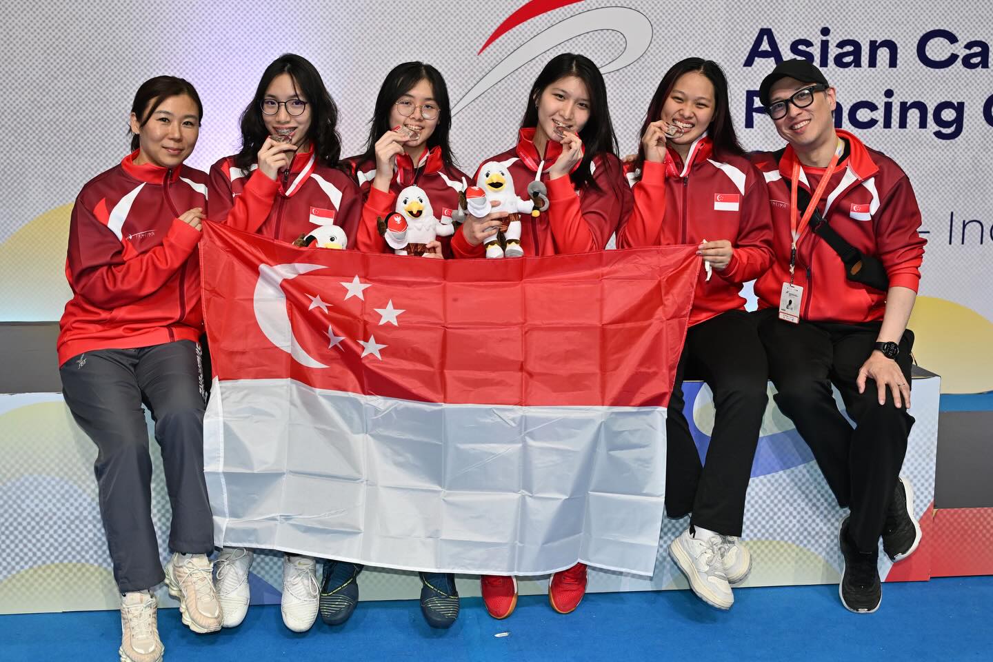Singapore Women's Epee Team Silver Asian Juniors and Cadets Championships 2026