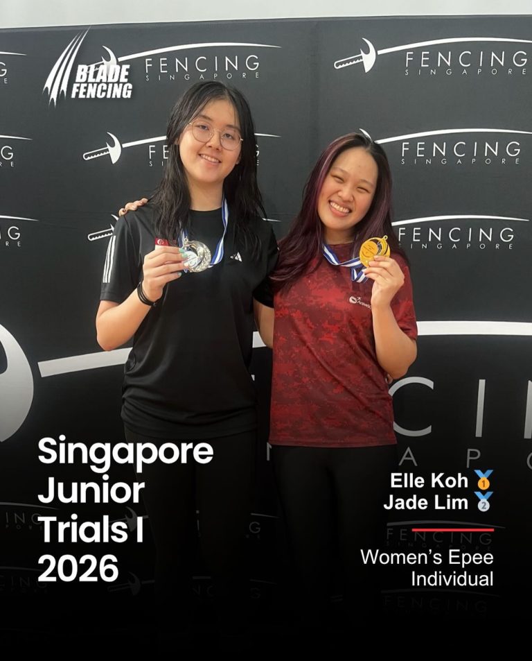 Singapore Junior Trials I 2026 Women's Epee Individual Results