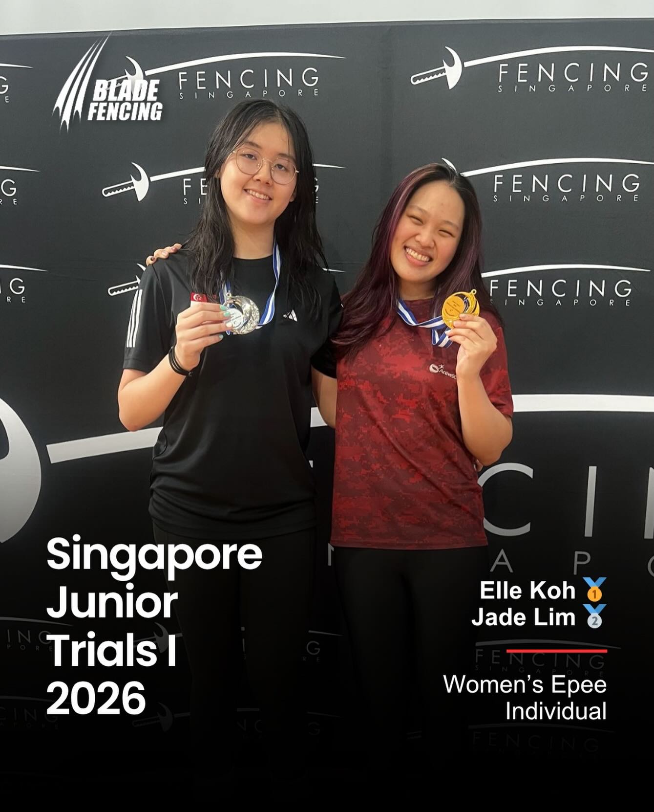 Singapore Junior Trials I 2026 Women's Epee Individual Results